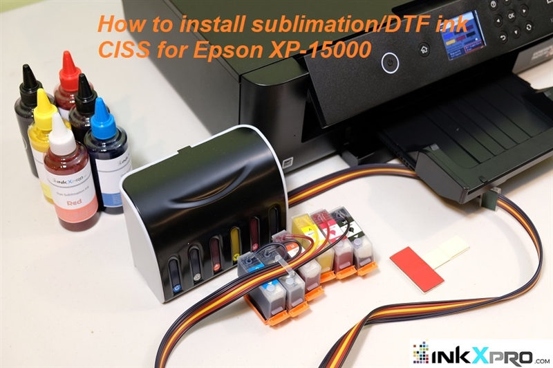 CISS Système d'encrage en continu pour Epson XP-4150 XP-4155 Installation  réinitialisation la puce. 
