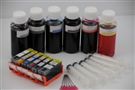 refillable ink cartridge Canon PIXMA MG6120 MG6220 MG8120 MG82220 which use the PGI 225 and CLI 226 cartridges
