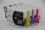 Refillable ink cartridges for Brother printer use LC61 Cartridges