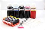 Refillable ink Cartridge Kits for Canon PGI 225 and CLI 226 5 color cartridges