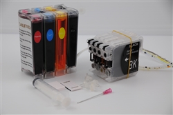 Bulk Ink Refillable CISS Cartridges For Brother MFC 6490W M6490CW – 4 Colors