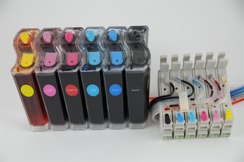 Continuous Ink System For Epson Stylus Photo R220 R320 Rx500 Rx600 Printer