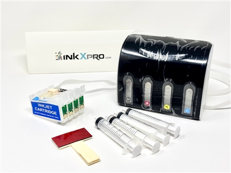 Continuous ink system for Epson Workforce 500/ NX200 / NX400  nx 515 inkjet printers.