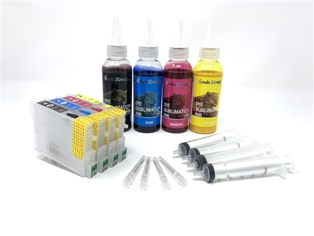 INKXPRO Sublimation Ink Refill Kit for Epson stylus c88+ Printer T60 Cartridges